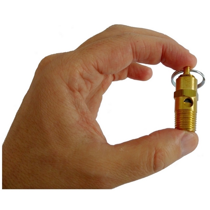 Válvula de segurança ou alívio 100 psi/libras (6,8 bar), rosca 1/4