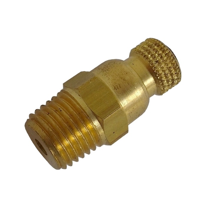 Válvula De Segurança / Alívio 40 Psi/Libras (2,8 Bar), Rosca 1/4" NPT,  Vedação Em Esfera, Utilizada Em Compressores De Ar Hobby Jet (Não Certificada).