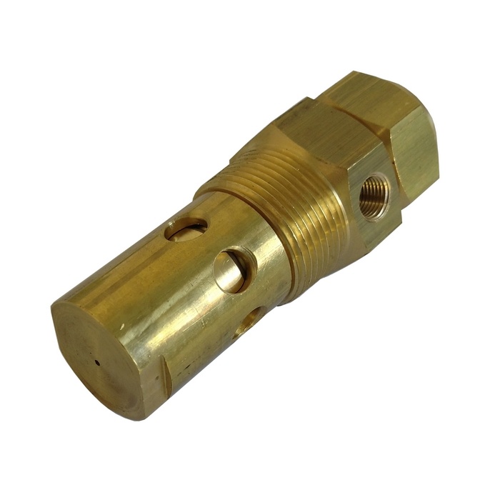 Válvula De Retenção 1" 14 f. x Tubo 3/4" - 20 Pés, Com Pistão Em Latão E Vedação De Viton Para Compressor A Pistão. 