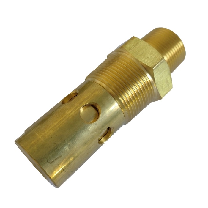 Válvula de retenção 1.1/4" BSPT x 1" NPT - 40 Pés Antiga, Com Pistão De Latão E Vedação Em Teflon Para Compressor A Pistão.