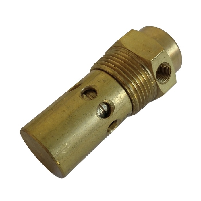 Válvula De Retenção 1" NPT x 1/2" BSP  P/ Compressores PRESSURE, Com Pistão Em Latão E Vedação De Teflon Para Compressor A Pistão