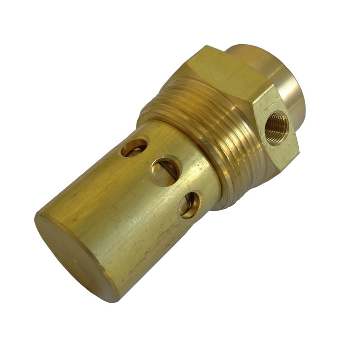 Válvula De Retenção 1.1/4" NPT x 3/4" BSP  P/ Compressores PRESSURE Com Pistão Em Latão E Vedação De Teflon Para Compressor A Pistão