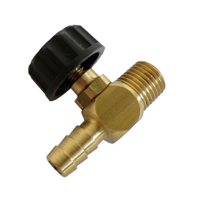 Registro Agulha Espiga 5/16" x Rosca 1/4" NPT (Válvula Agulha) 