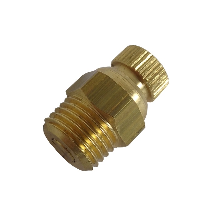 Purgador Recartilhado 1/4" BSP Para Compressor Com Vedação Em Borracha Nitrilica/NBR