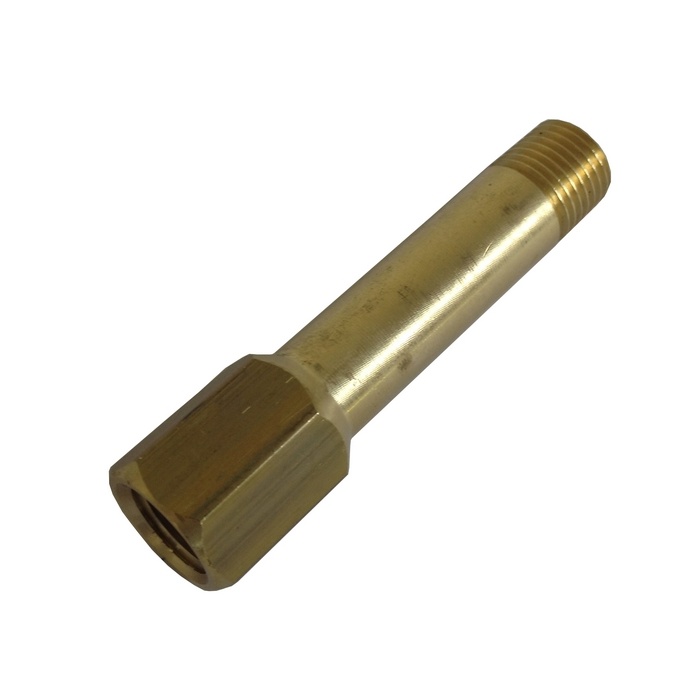 Prolongador 1/4" NPT x 70 mm Em Latão Para Refrigeração De Moldes/Matrizes.