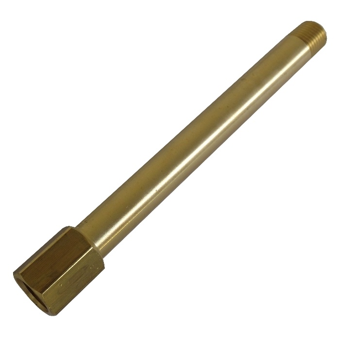 Prolongador 1/4" NPT x 150 mm Em Latão Para Refrigeração De Moldes/Matrizes.