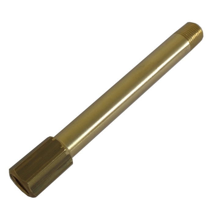 Prolongador 1/8" NPT x 100 mm Em Latão Para Refrigeração De Moldes/Matrizes.