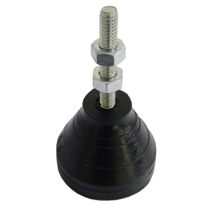 Sapata De Borracha 1/4" Para 70 kg Com Ø 45 mm 