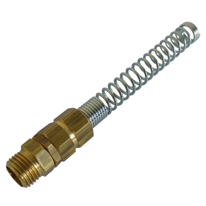 Conexão Giratória 1/4" BSP Para Tubo 8 mm Com Mola