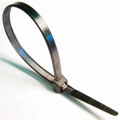 Abraçadeira plástica de nylon 390 x 4,8 x 1,5 na cor preta