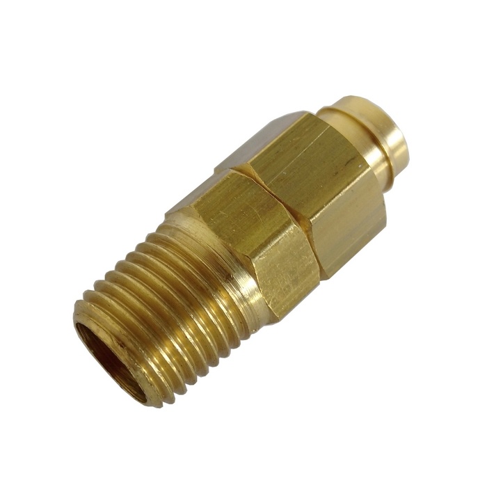 Conexão Fixa 1/4" BSPT Para Tubo 6 mm S/ Mola