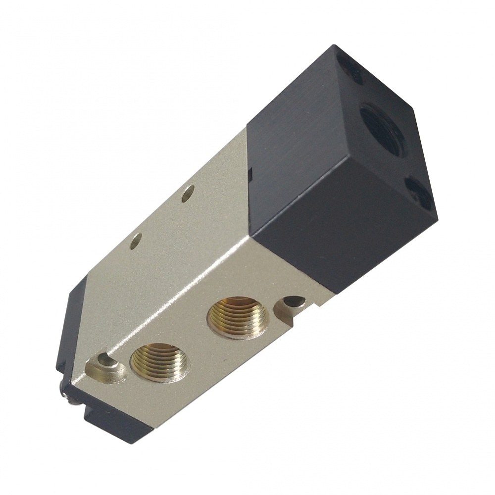 Válvula piloto/mola 1/4 5/2 vias