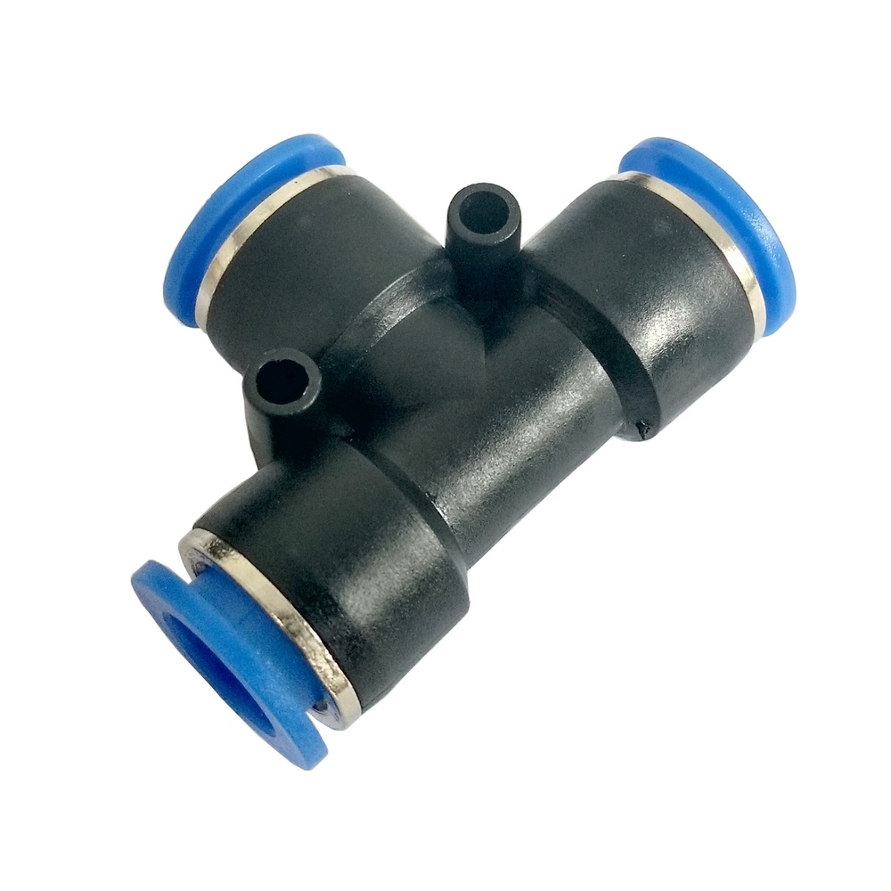 Tee União Tubo 6 - PUT (Conexão Pneumática Instantânea)