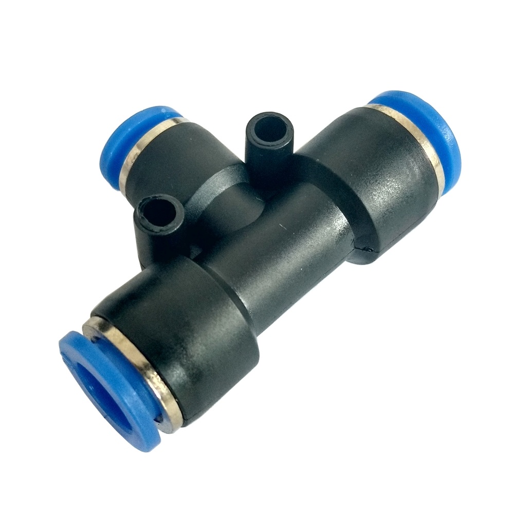 Tee Redução Tubo 6-4-6 - PTG (Conexão Pneumática Instantânea)