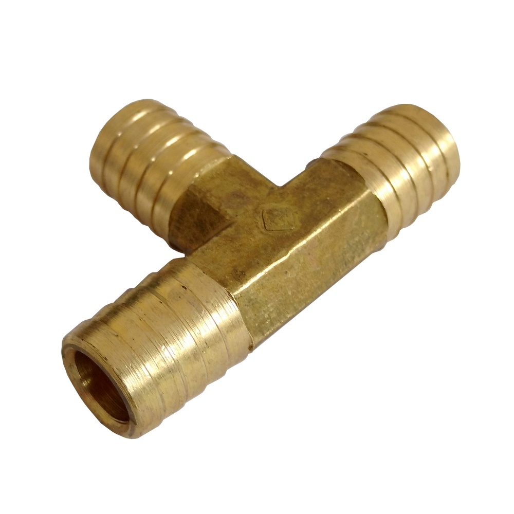 Ementa Tee 3/8" em latão