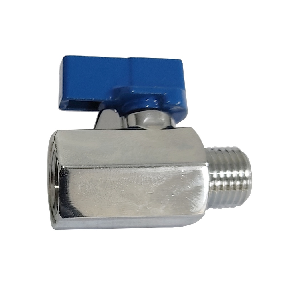 Válvula De Esfera Mini Macho/Fêmea 3/8