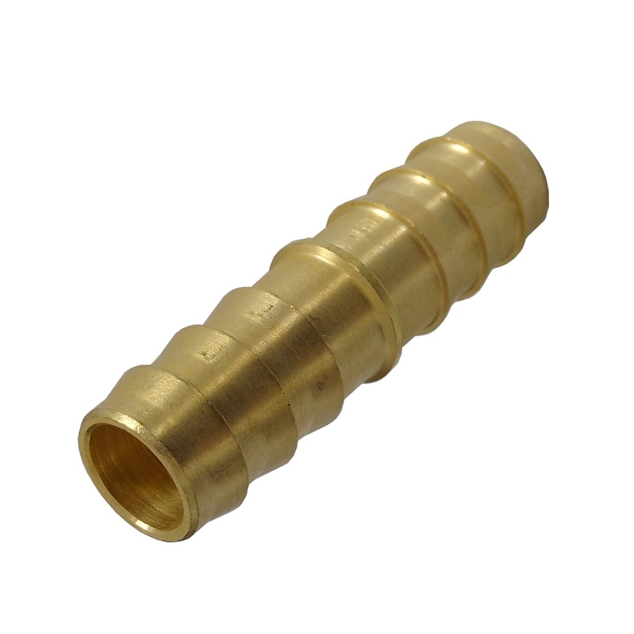 Ementa Reta Para Mangueira 3/16" Em Latão