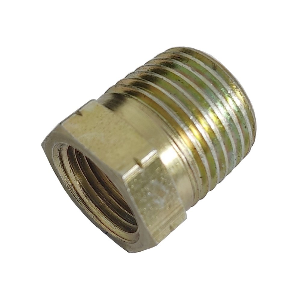 Bucha De Redução 3/8" NPT x 1/4" NPT Em Aço Zincado
