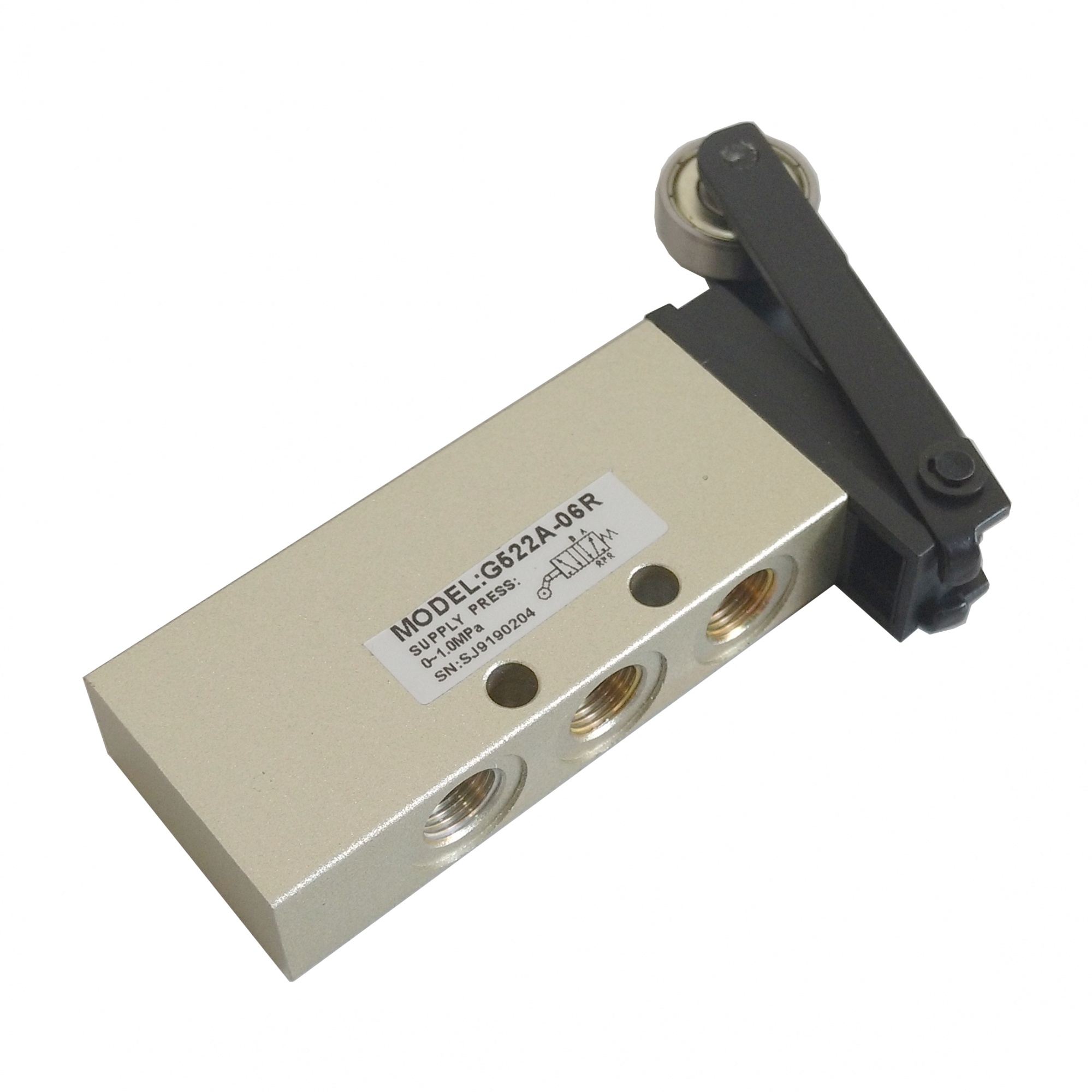 Válvula Rolete/Mola 1/8" 5/2 Vias