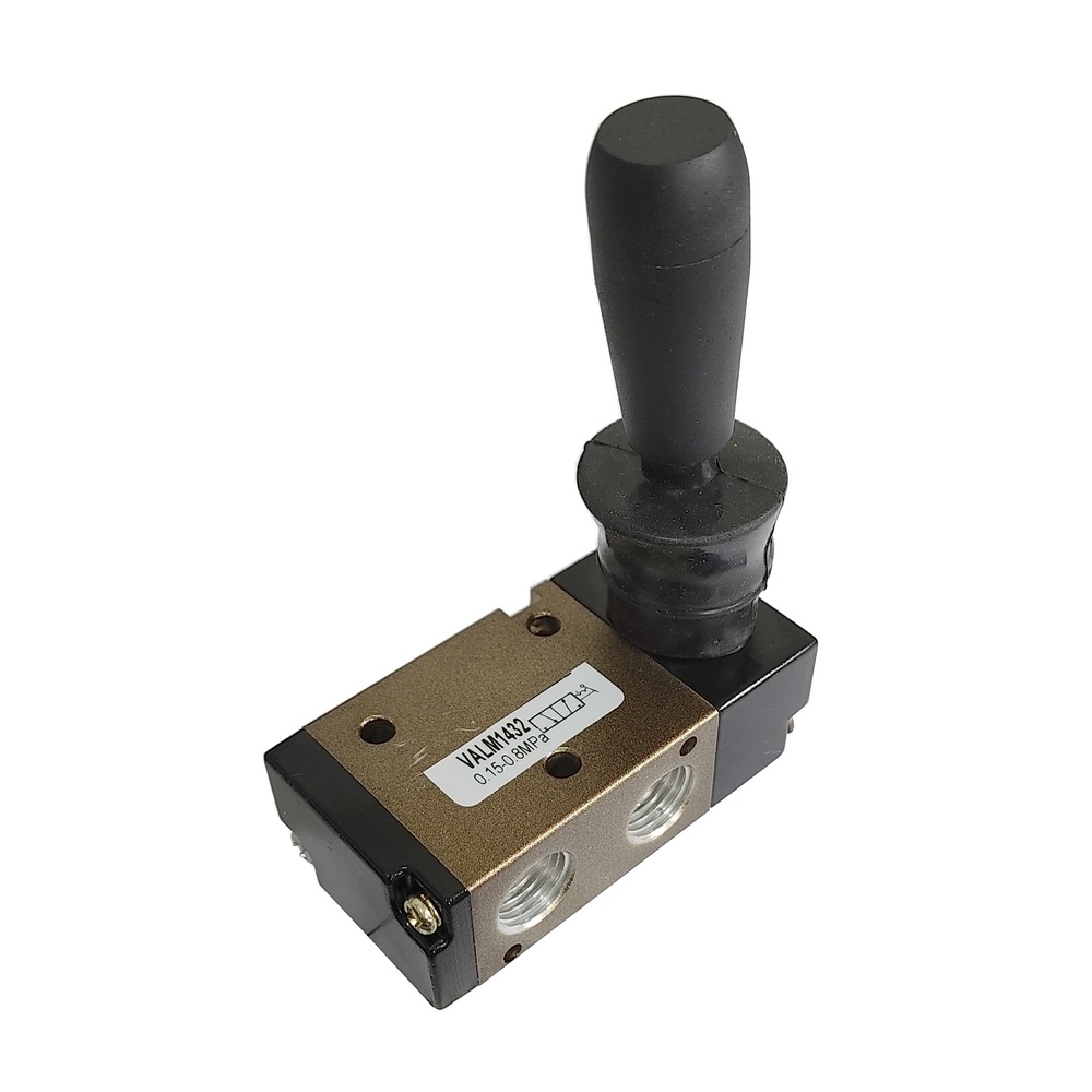 Válvula Alavanca/Mola 1/4" 3/2 Vias