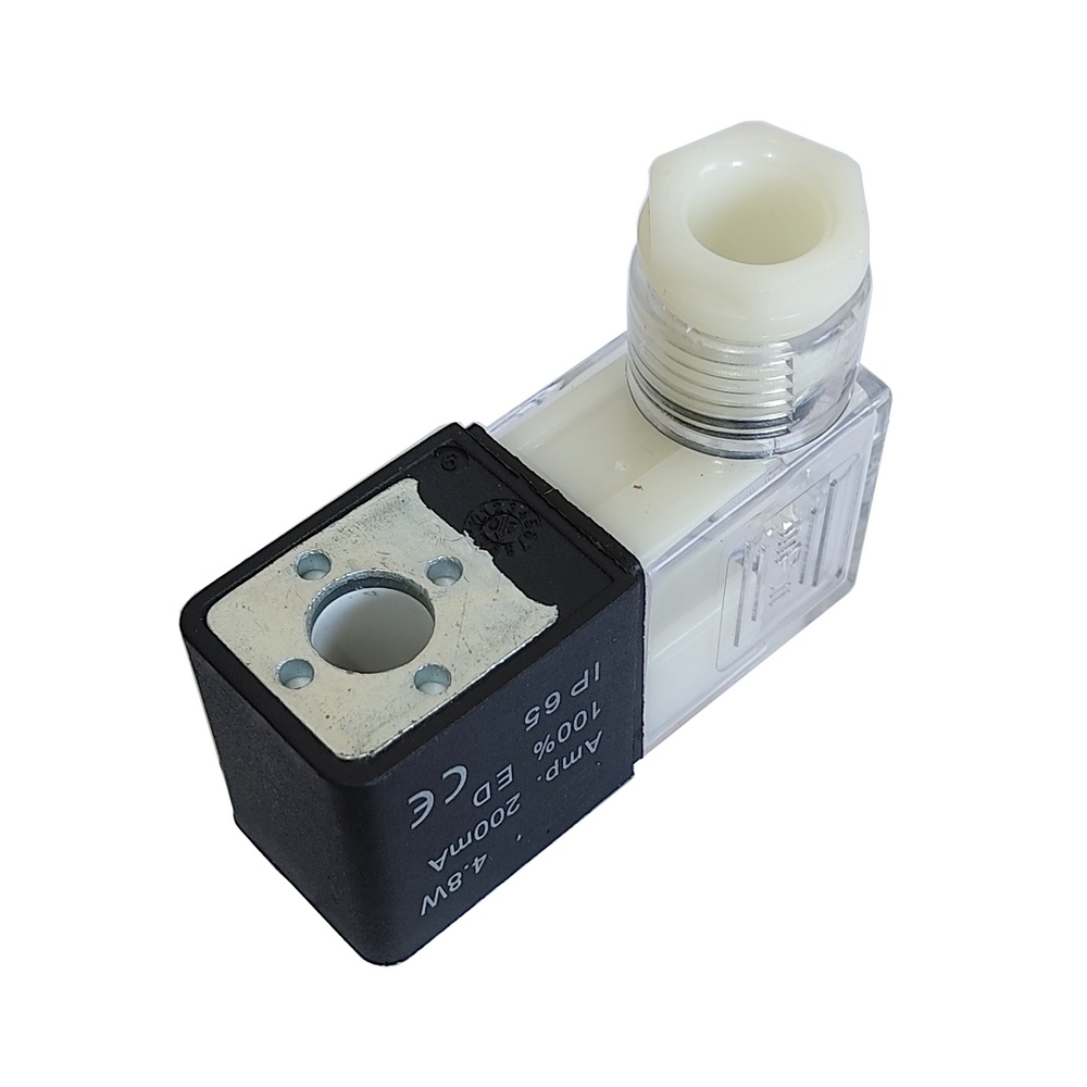 Bobina 220 VCA C/ Plug P/ Válvula Solenóide