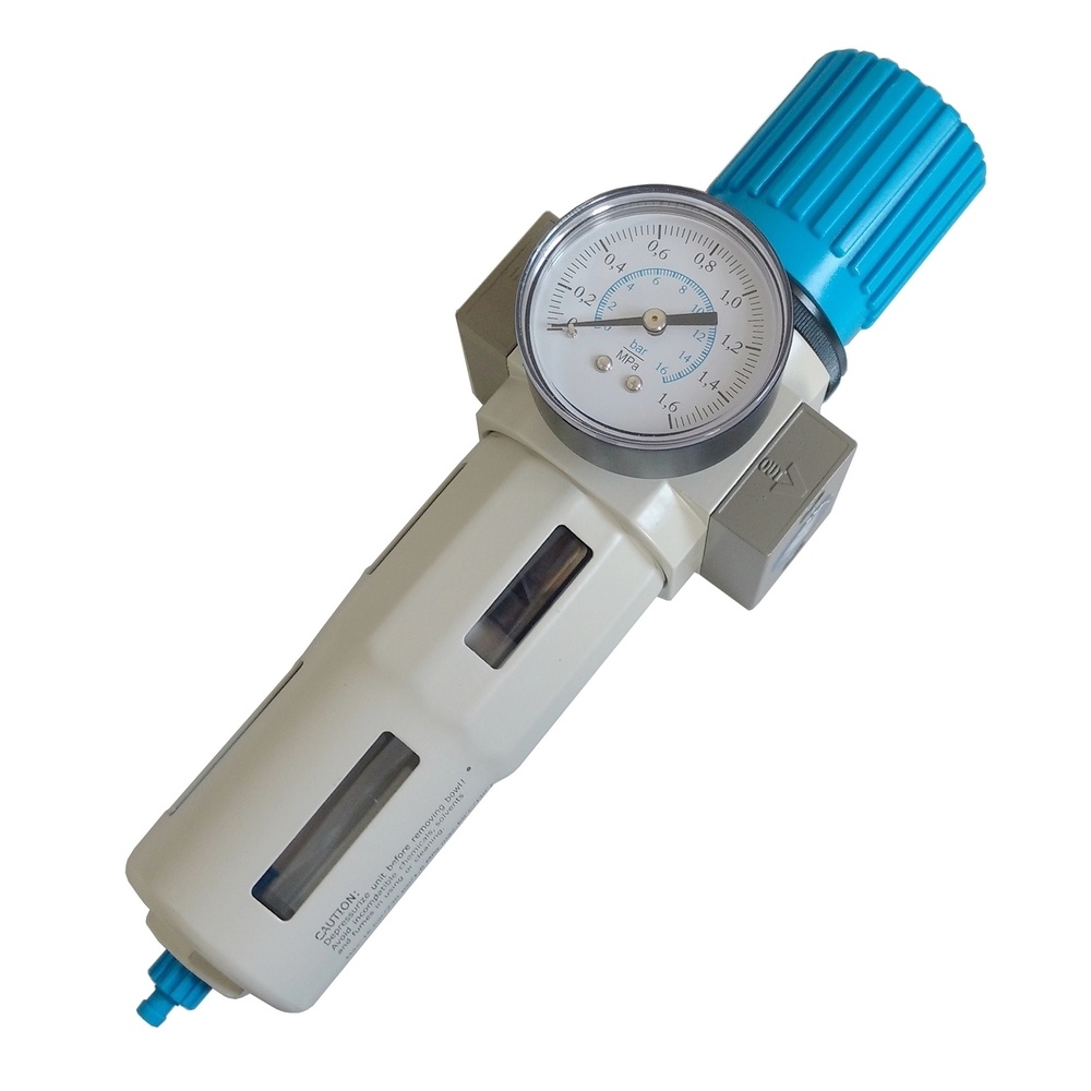 Filtro Regulador Rosca De 1/4" BSP C/ Manômetro - Linha 16 bar