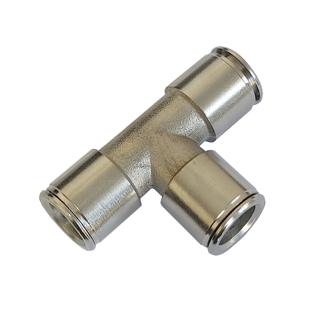 Tee União Tubo 4 MM - MPUT (Conexão Pneumática Metálica)