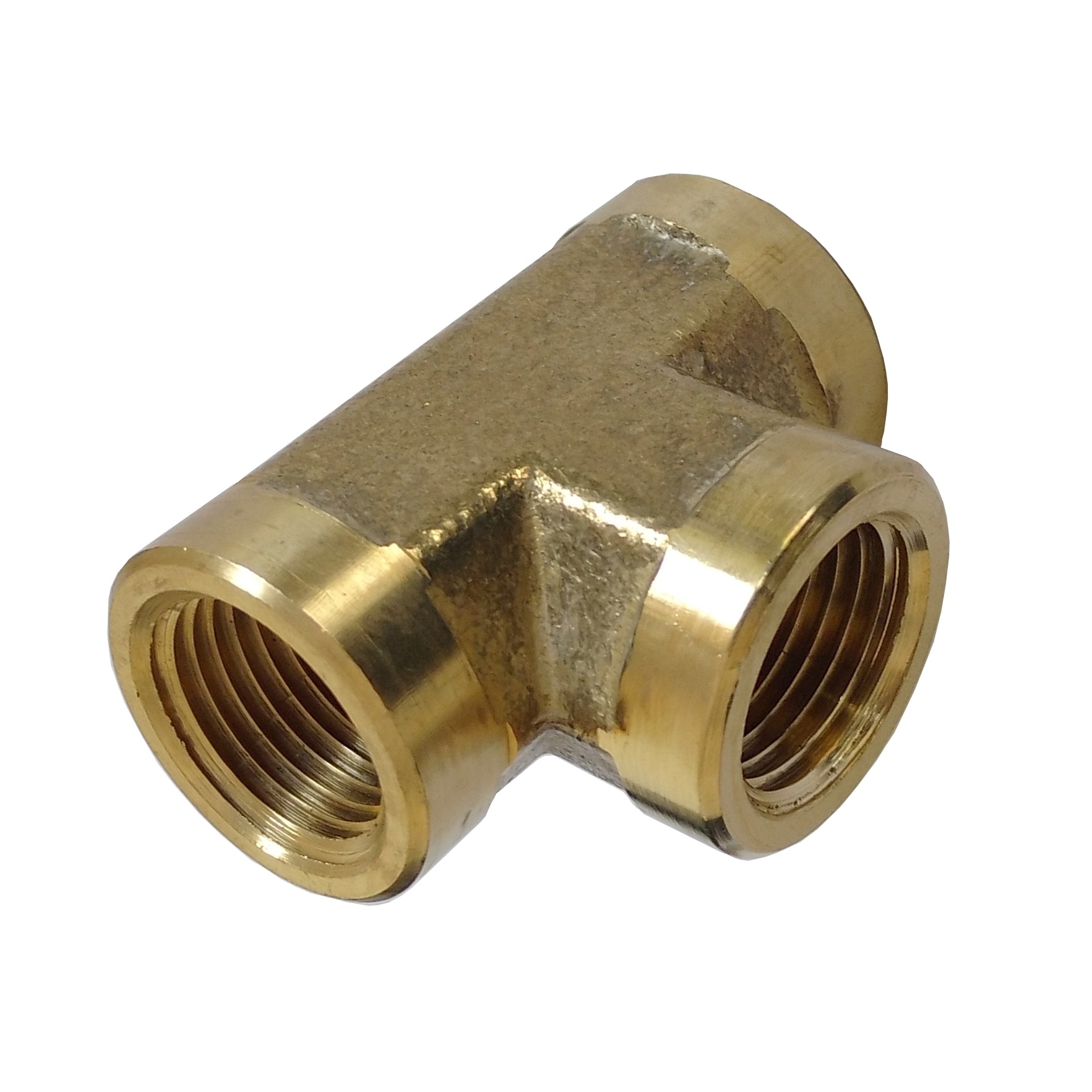 Tee Rosca Fêmea 3/4" NPT Em Latão