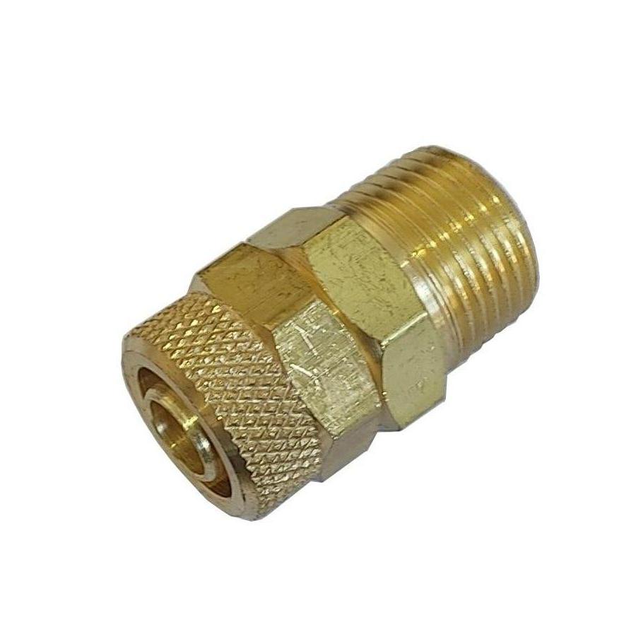 Conector Macho 10 x 1/4" BSPT - Linha 400 Pneumática Industrial