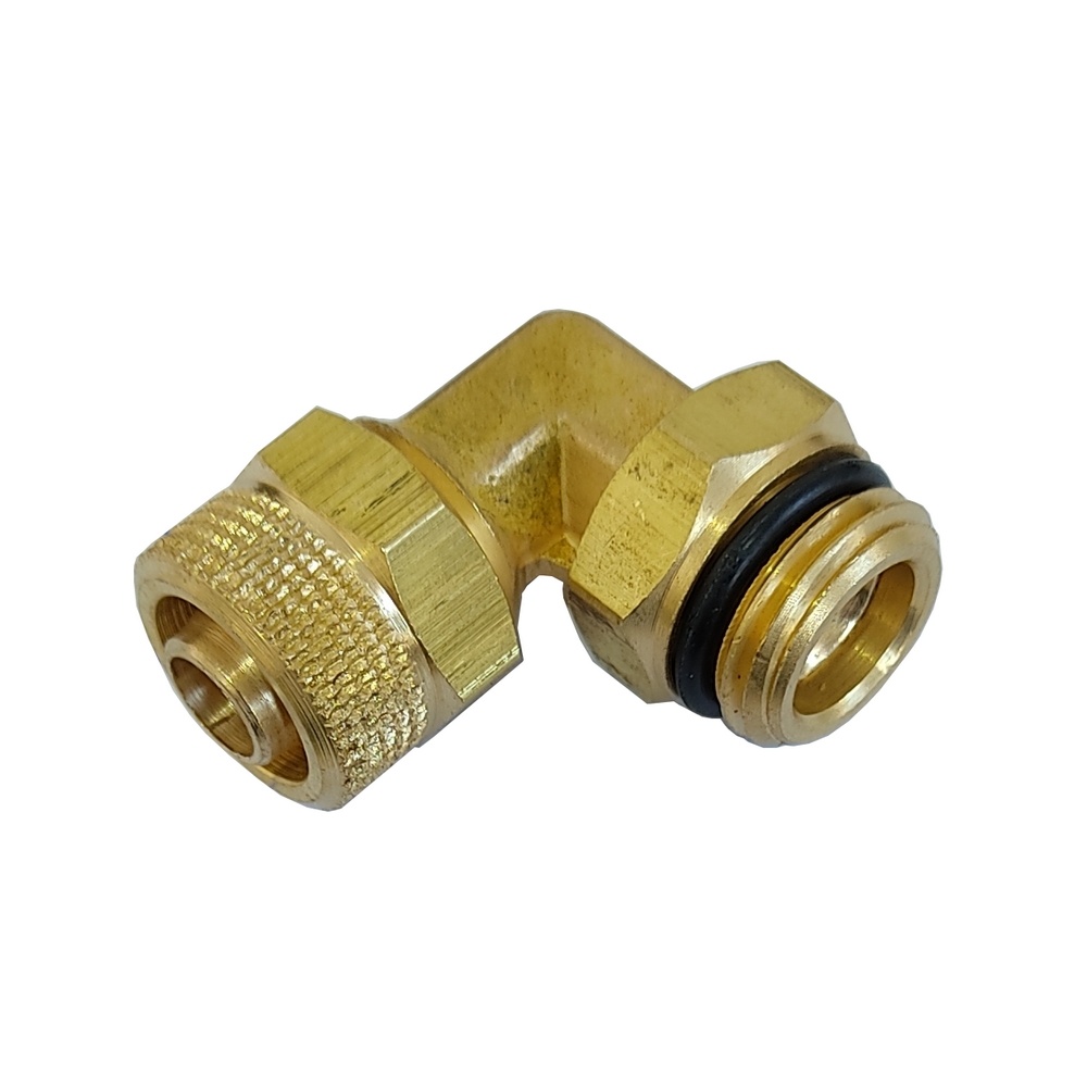 Cotovelo Macho 8 x 1/8" BSP Giratório c/ O´ring - Linha 400 Pneumática Industrial