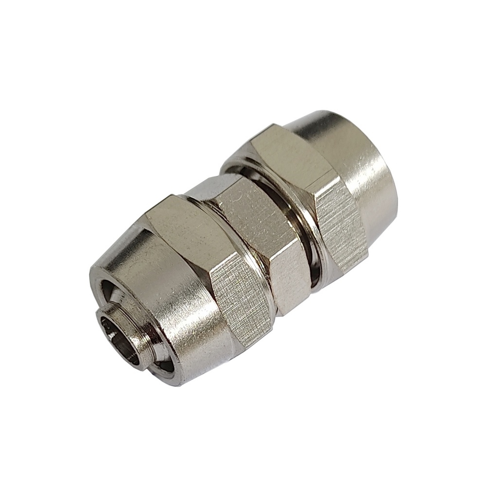 União Reta 12 mm Dois Toques Niquelada