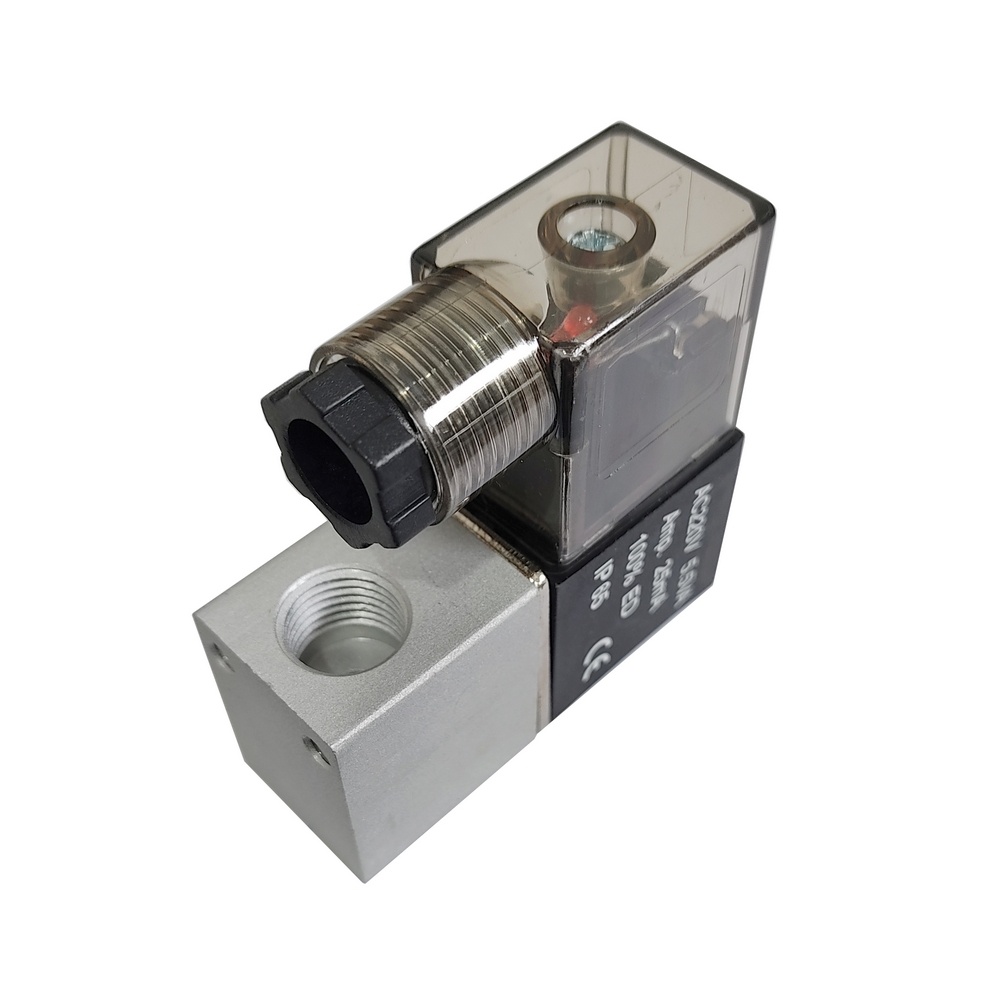 Válvula Solenóide Mini 1/4 2/2 Vias 220 VCA