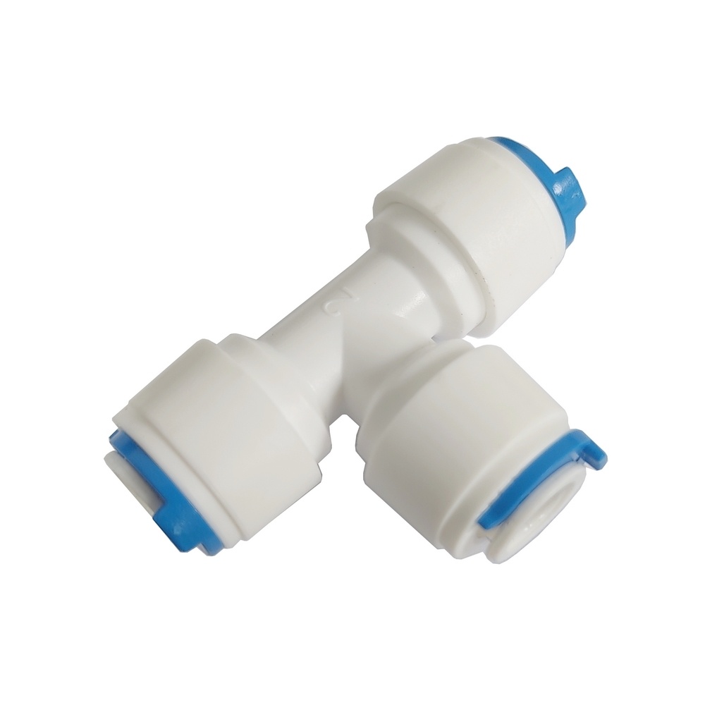 Tee União Tubo 1/4" x Tubo 1/4" Para Água (Conexão Instantânea)