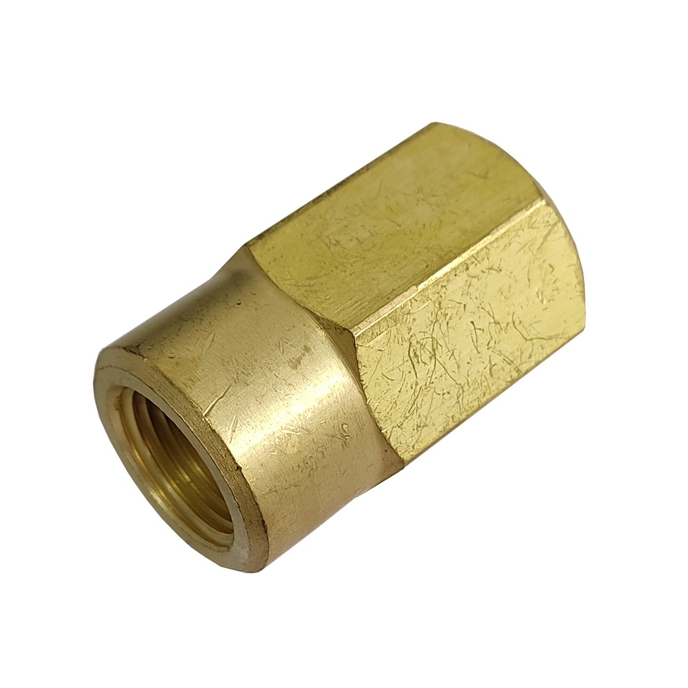 Luva de Redução 3/8" NPT x 1/8" NPT em Latão