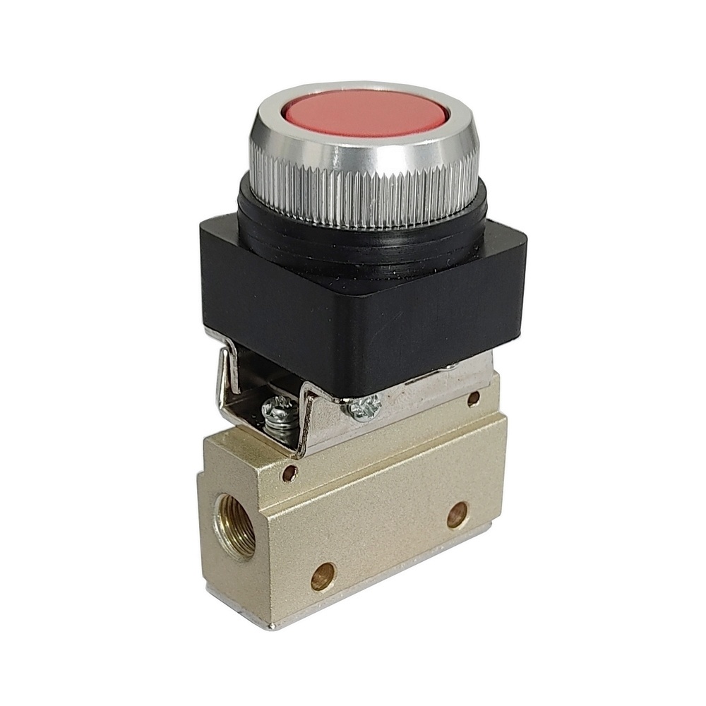 Válvula Botão Interno/Mola 1/8 3/2 vias - G321PP