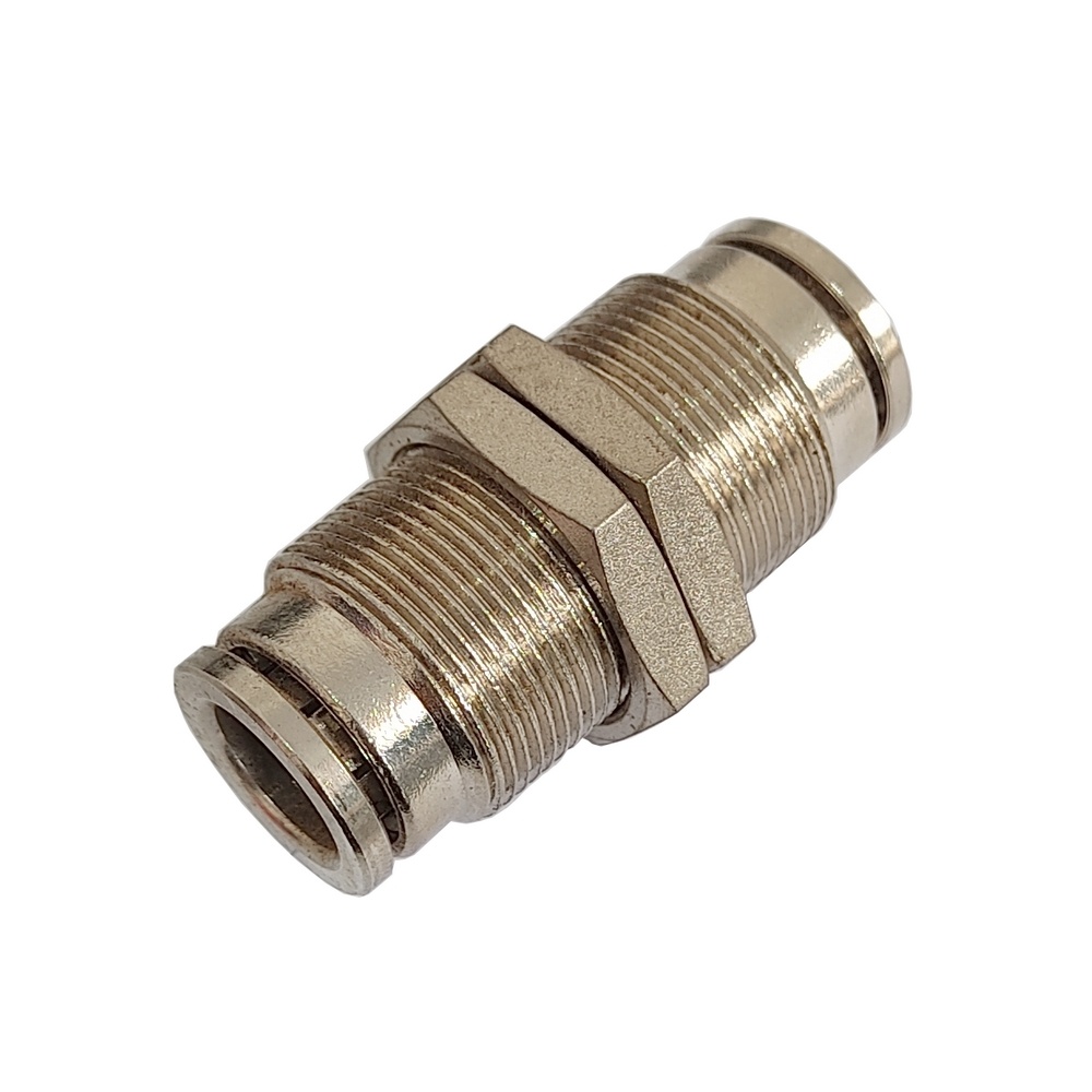União 6 mm P/ Painel - MPMM (Conexão Pneumática Metálica)