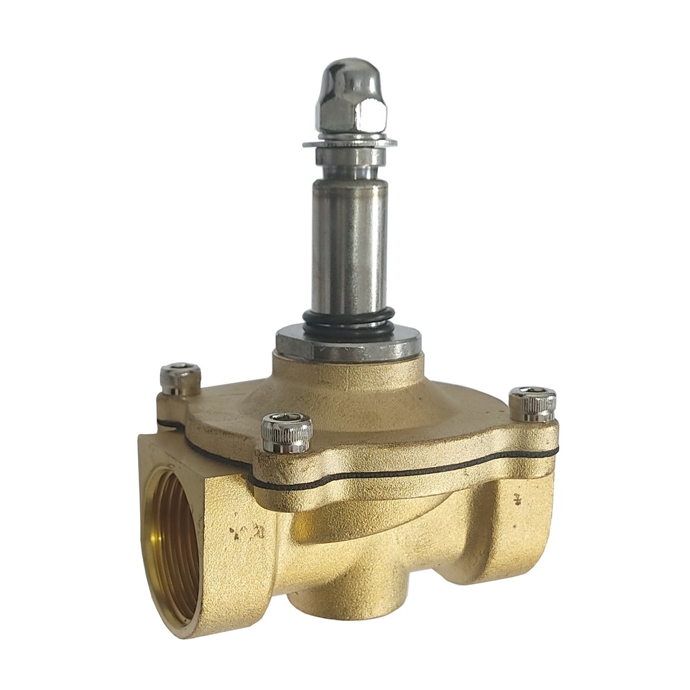 Válvula Solenóide Mola 1" 2/2" P/ Ar e Água c/ Vedação NBR (2W25025) s/ Bobina