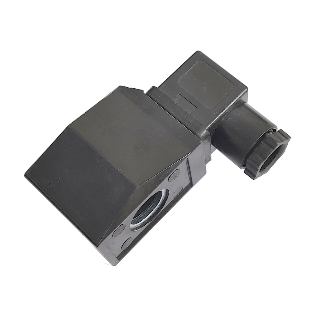 Bobina 24 VCC p/ Válvula Solenóide 2W Rosca 1/4" c/ Plug  Para Ar e Água