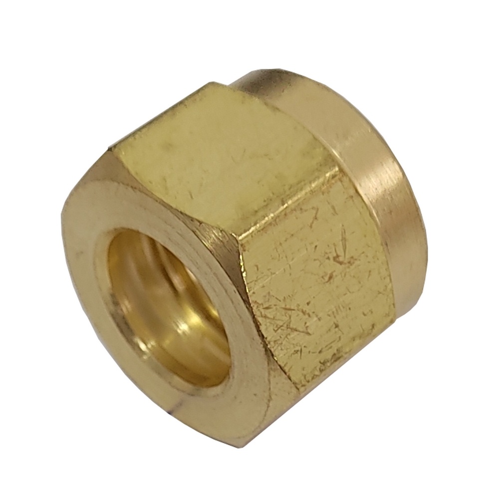 Porca Para Tubo 8 mm - Latão