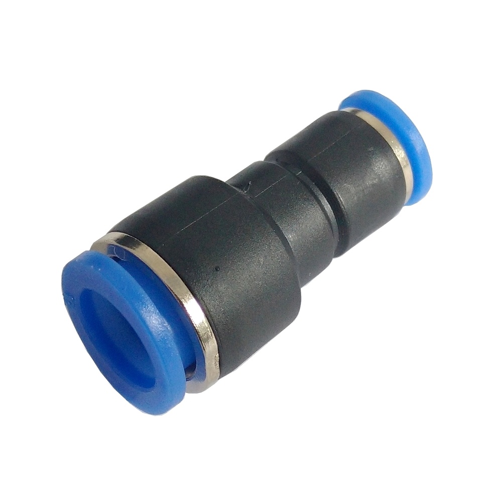 União Redução Tubo 1/2" x 3/8" - PG (Conexão Pneumática Instantânea)