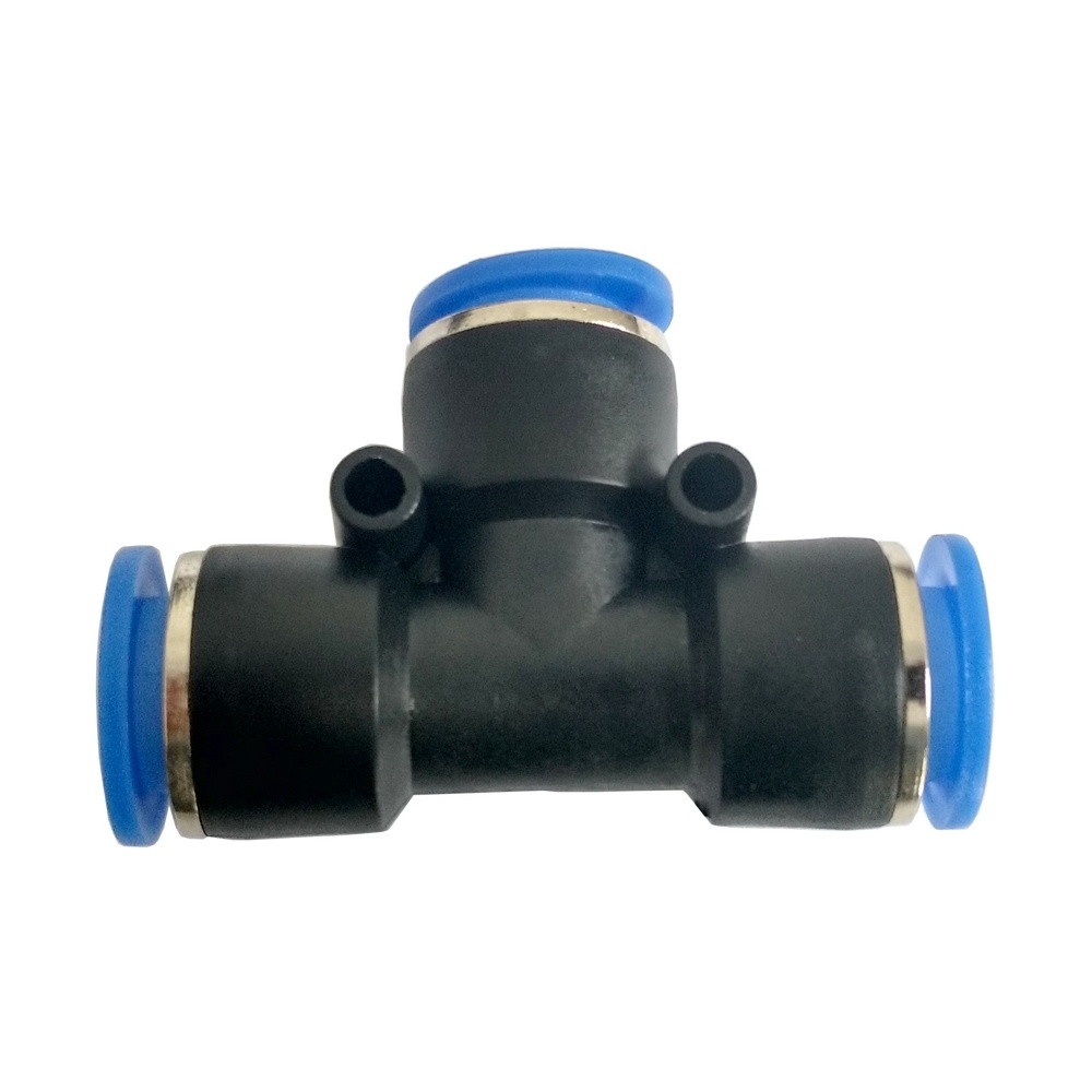 Tee União Tubo 10 - PUT (Conexão Pneumática Instantânea)