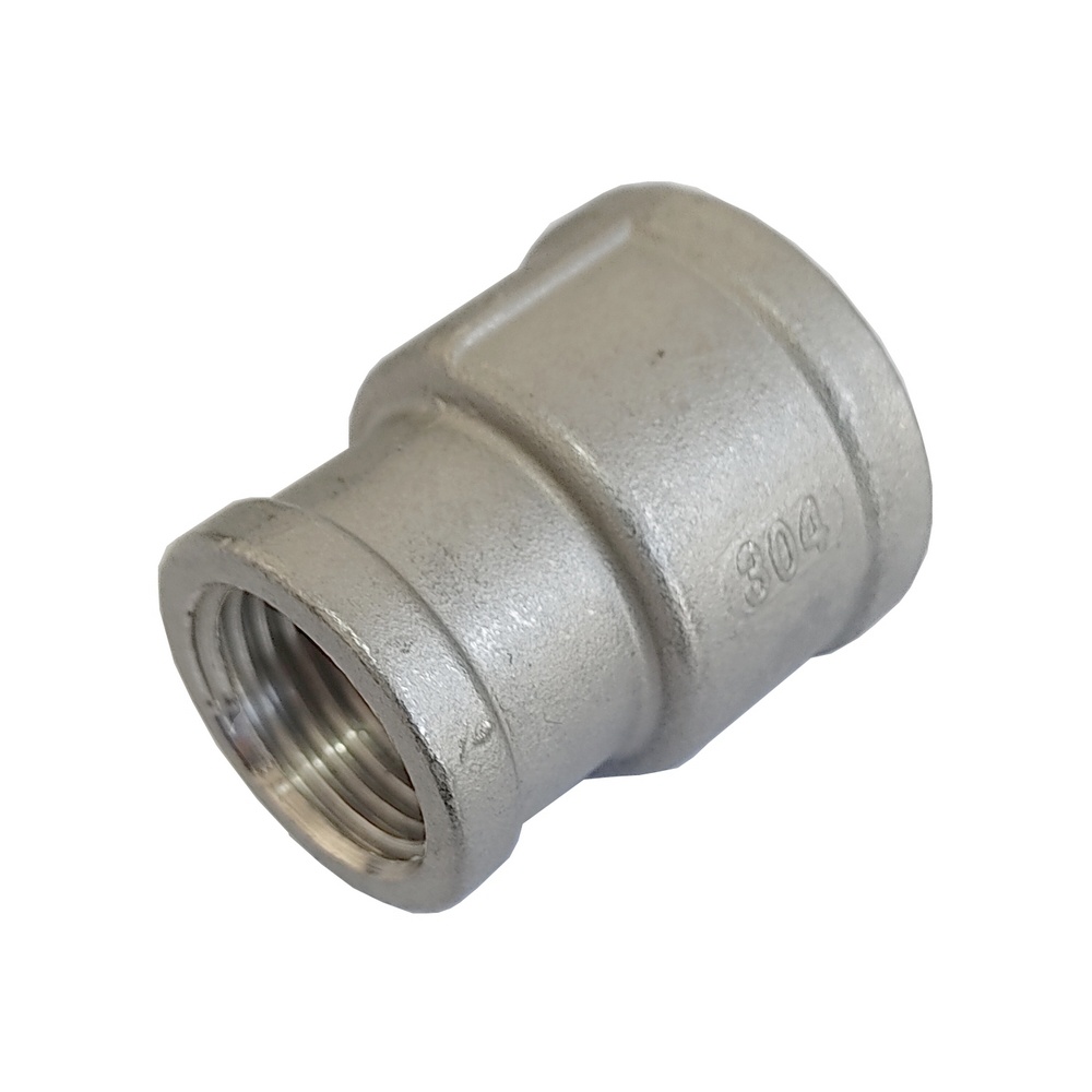 Luva De Redução 1" x 1/2" BSP - Aço Inox 