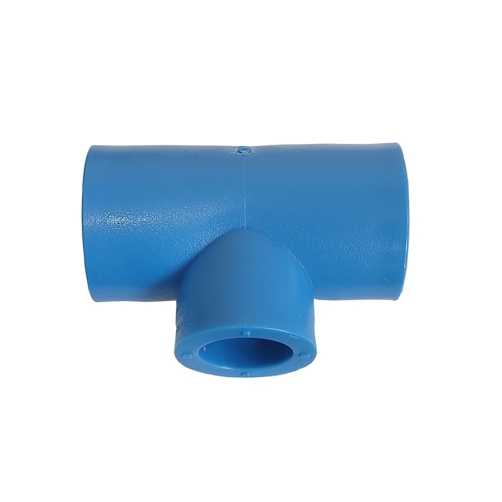 Tê Redução Solvável 25 x 20 mm - PPR Azul (Linha TopAir / TopFusion)