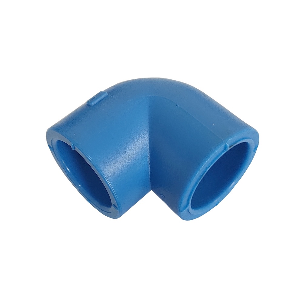 Joelho Soldável 90º 63 mm - PPR Azul (Linha TopAir / TopFusion)