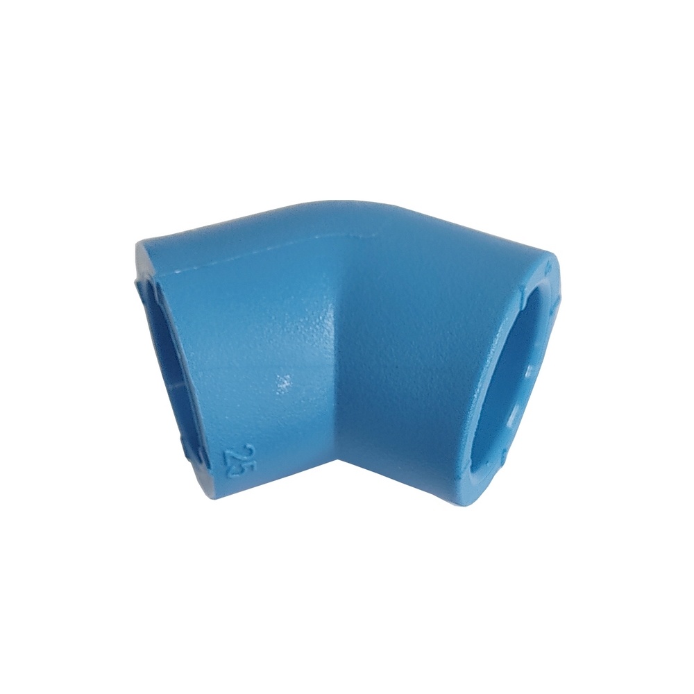 Joelho Soldável 45º 20 mm - PPR Azul (Linha TopAir / TopFusion)