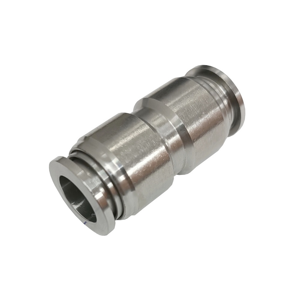 União Reta Tubo 8 mm - PUC (Conexão Instantânea Aço Inox)