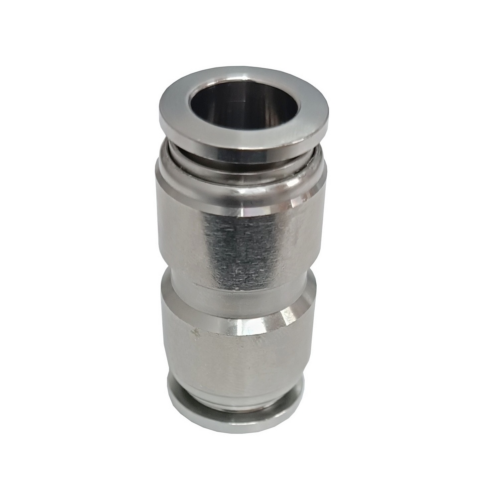 União Reta Tubo 8 mm - PUC (Conexão Instantânea Aço Inox)