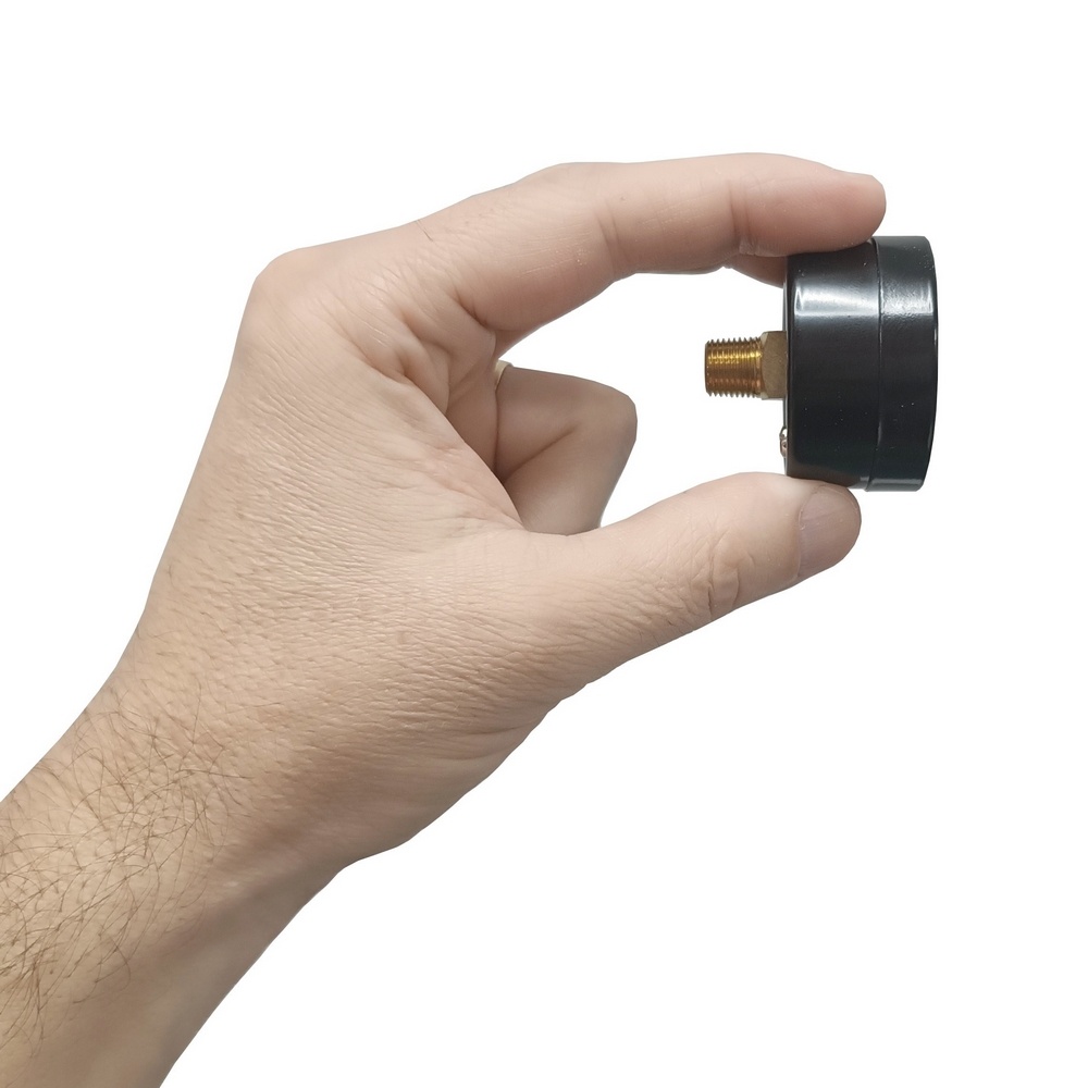 Manômetro Horizontal 60 PSI / 4 Bar Com Rosca 1/8