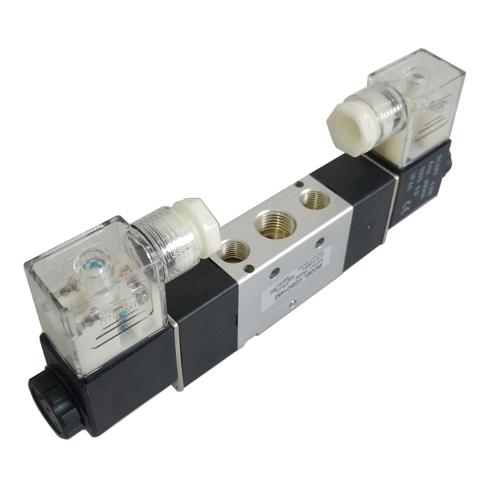 Válvula Duplo Solenóide 1/8" 5/2" Vias 220 VCA Modelo 4V120-06