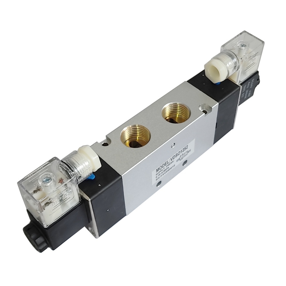 Válvula Duplo Solenóide 1/2" 5/2" Vias 220 VCA (Modelo VDSO1252)